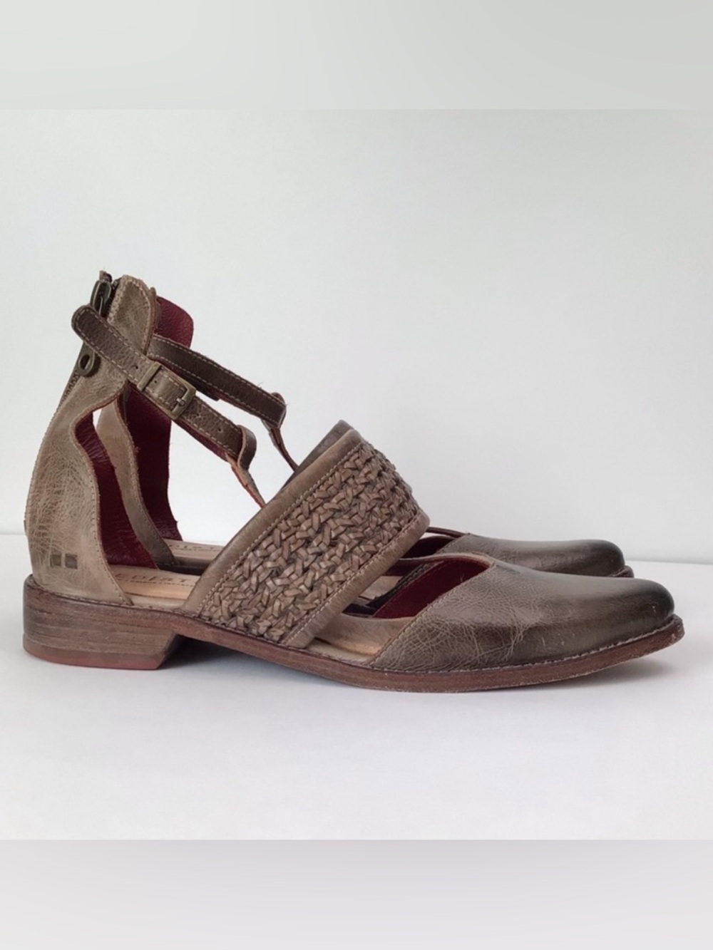 Bed Stu Women’s Bethany 2 Flat Cap Toe Strappy Leather Shoes Size 8 - Picture 6 of 7